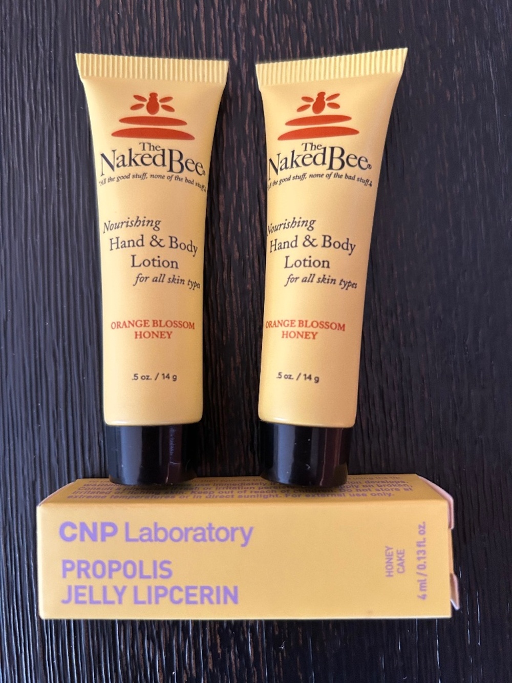 New The Naked Bee orange blossom honey hand body lotion & CNP Propolis Jelly Lip